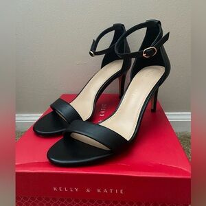 Women’s Kelly & Katie Black Dress Heels / Sandals Size 7.5M